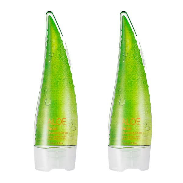 HOLIKA HOLIKA Aloe Facial Cleansing Foam 150ml 2 Pack Essencetics